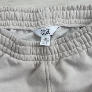 Athleta Girl Light Beige Elastic Waist Sweatpants